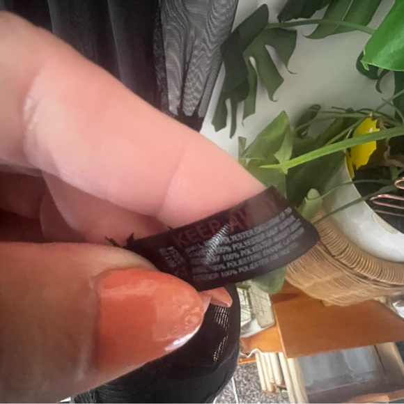 By Anthropologie Embroidered Mesh Maxi Dress black Women’s SIZE MEDIUM lace dark - Picture 10 of 14